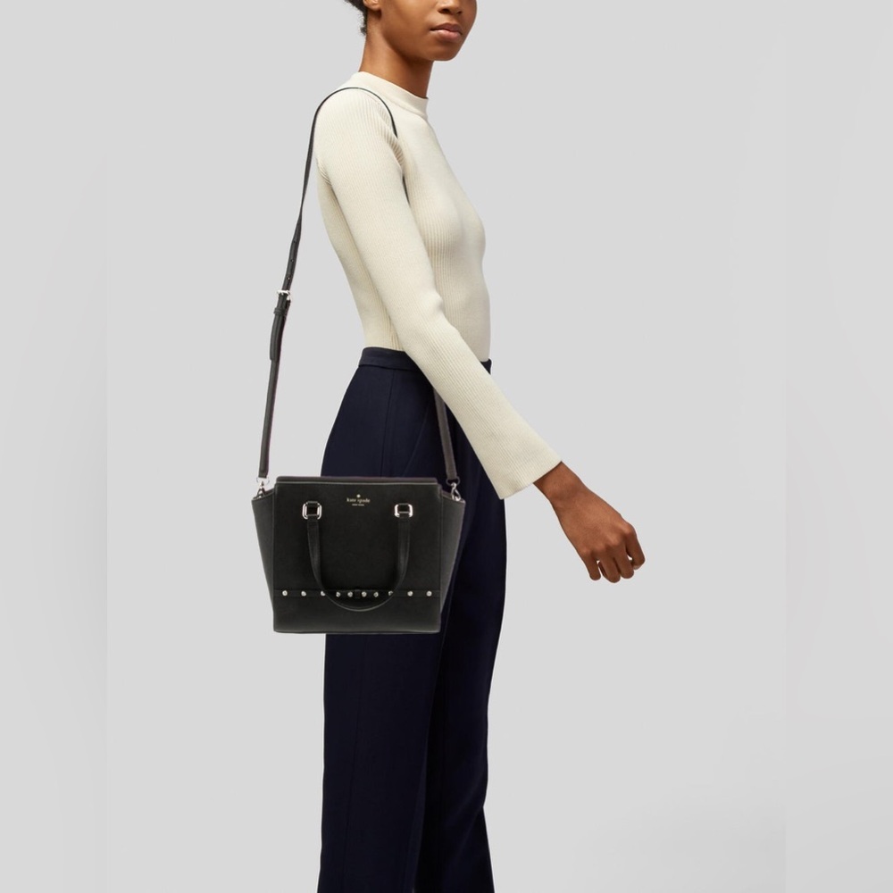 Kate Spade Crystal Embellished Saffiano Handle Bag